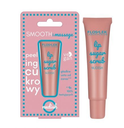 Flos-Lek Laboratorium, Lip Care, peeling cukrowy do ust, Nudish, 14g