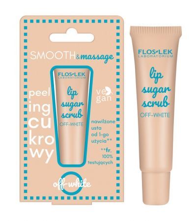 Flos-Lek Laboratorium, Lip Care, peeling cukrowy do ust, Off-White, 14g