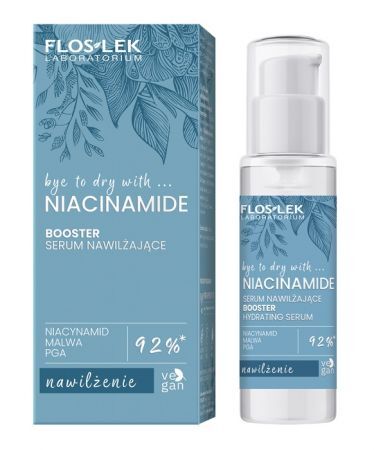 Flos-Lek Laboratorium, Niacinamide, serum nawilżające z niacynamidem i kwasem poliglutaminowym (PGA), 30ml