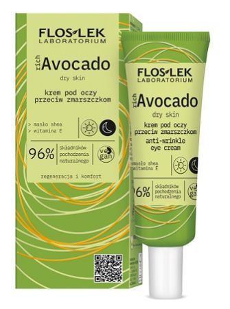 Flos-Lek Laboratorium, Rich Avocado, przeciwzmarszczkowy krem pod oczy, 30ml