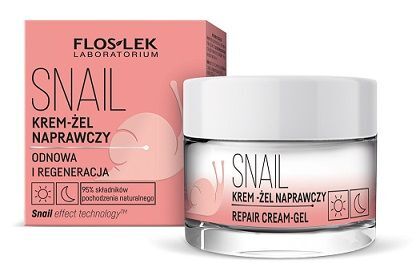 Flos-Lek Laboratorium, Snail, krem-żel naprawczy ze śluzem ślimaka, 50ml