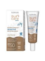 Flos-Lek Laboratorium, Sun Care Derma City, krem tonujący BB Sensitive SPF 50+, skóra wrażliwa i sucha, 30ml