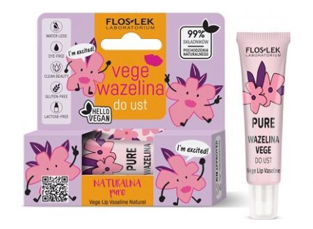 Flos-Lek Laboratorium, Vege, wazelina do ust, Pure, 10g