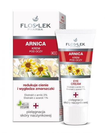 Flos-Lek Pharma, Arnica, krem pod oczy, cera naczynkowa, 30ml