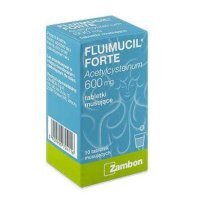 Fluimucil Forte 600mg, 10 tabletek musujących