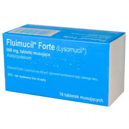 Fluimucil Forte 600mg, 10 tabletek musujących