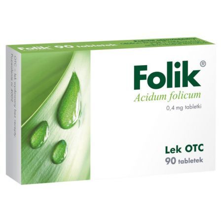 Folik 0,4mg, 90 tabletek