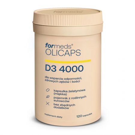 ForMeds Olicaps, D3 4000, 120 kapsułek