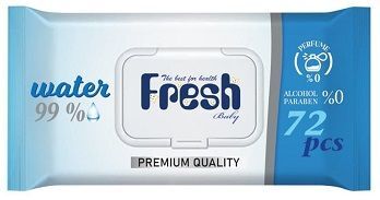 Fresh Baby, chusteczki nawilżane, dla dzieci i niemowląt, 72 sztuki