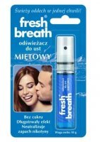 Fresh Breath, odświeżacz do ust, Miętowy, spray, 10g