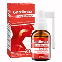 Gardimax medica spray (20mg+5mg)/10ml, aerozol bez cukru, 30ml