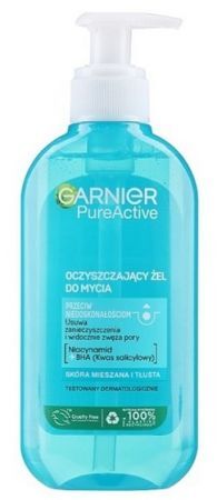 Garnier PureActive, oczyszczający żel do mycia, skóra mieszana i tłusta, 200ml