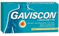 Gaviscon (250mg+133,5mg+80 mg), smak miętowy, 48 tabletek do rozgryzania i żucia.