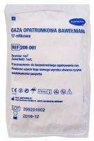 Gaza bawełniana Hartmann, jałowa, 17-nitkowa,1m2, 1 sztuka