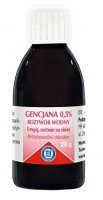 Gencjana 0,5% roztwór wodny na skórę, 20g