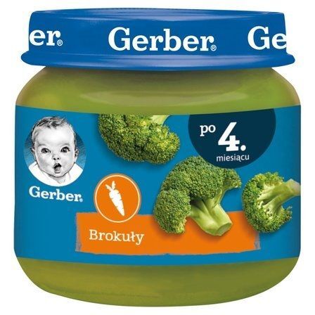Gerber, brokuły, po 4 miesiącu, 80g