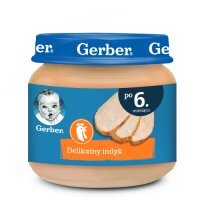 Gerber, delikatny indyk, po 6 miesiącu, 80g