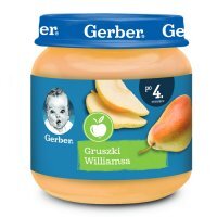 Gerber, deserek, gruszki Williamsa, po 4 miesiącu, 125g