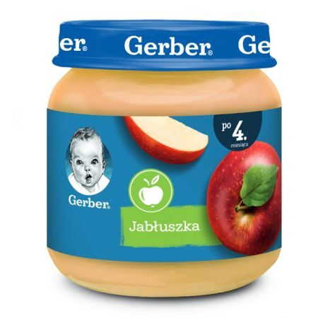 Gerber, jabłuszka, po 4 miesiącu, 125g