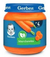 Gerber, marchewka, po 4 miesiącu, 80g