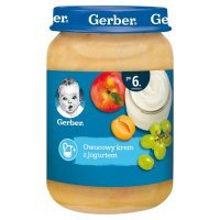 Gerber, owocowy krem z jogurtem, po 6 miesiącu, 190g