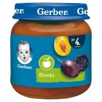 Gerber, śliwki, po 4 miesiącu, 125g