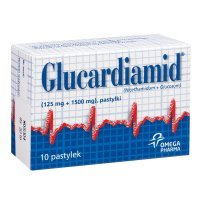 Glucardiamid (125mg+1500mg), 10 pastylek do ssania
