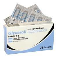 Glyceroli Suppositoria 2g, czopki glicerolowe, 10 sztuk