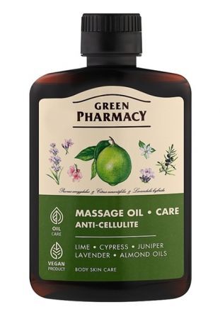 Green Pharmacy, olejek do pielęgnacji i masażu, antycellulitowy, 200ml