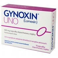 Gynoxin Uno 600mg, 1 kapsułka dopochwowa
