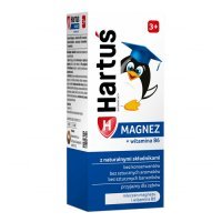 Hartuś Magnez + witamina B6, dla dzieci po 3 roku życia, syrop, 120ml BRAK KARTONIKA
