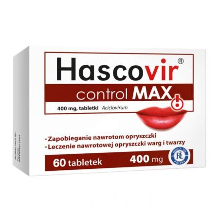 Hascovir Control Max 400mg, 60 tabletek
