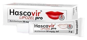 Hascovir Lipożel Pro 50mg/g, żel, 3g