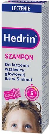 Hedrin Leczenie, szampon do leczenia wszawicy głowowej, po 1 roku życia, 100ml