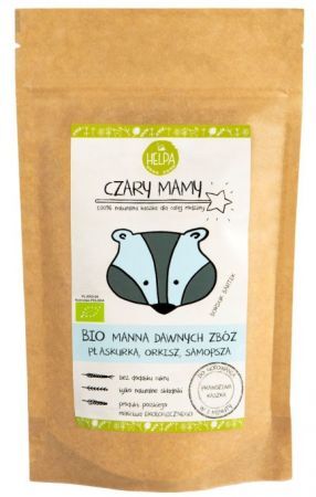Helpa Czary Mamy, kaszka manna dawnych zbóż, Bio, 200g