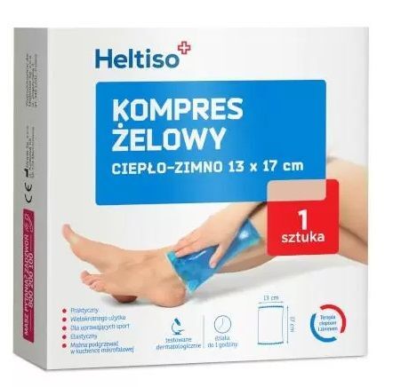 Heltiso, kompres żelowy ciepło-zimno, 13x17cm, 1 sztuka