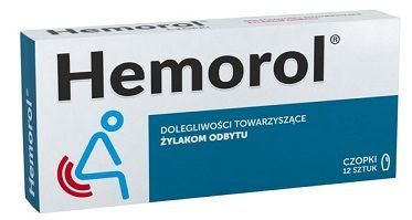 Hemorol, czopki doodbytnicze, 12 sztuk