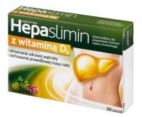 Hepaslimin z witaminą D3, 30 tabletek
