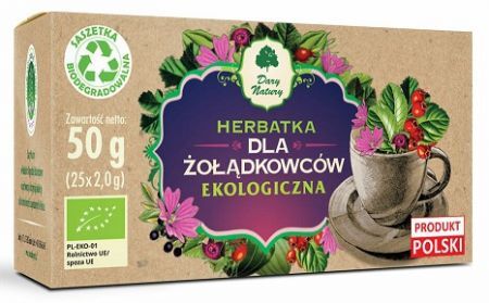 Herbatka dla żołądkowców, ekologiczna, 25 saszetek