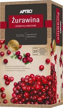 Herbatka owocowa, Żurawina, Apteo, 20 saszetek