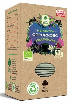 Herbatka wspomagająca odporność, ekologiczna, 25 saszetek