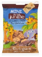Herbatniki z czekoladą, Mini Jungle, 100g