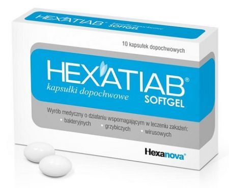 Hexatiab Softgel, kapsułki dopochwowe, 10 sztuk