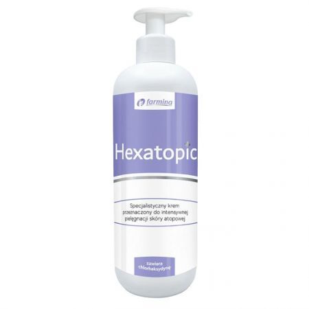 Hexatopic, krem przeznaczony do intensywnej pielęgnacji skóry atopowej, 500ml