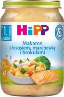 Hipp, makaron z łososiem, marchewką i brokułami, po 12 miesiącu, 250g