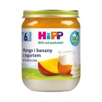 Hipp, mango i banany z jogurtem, po 6 miesiącu, 160g