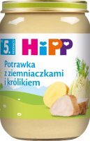 Hipp, potrawka z ziemniaczkami i królikiem, Bio, po 5 miesiącu, 190g