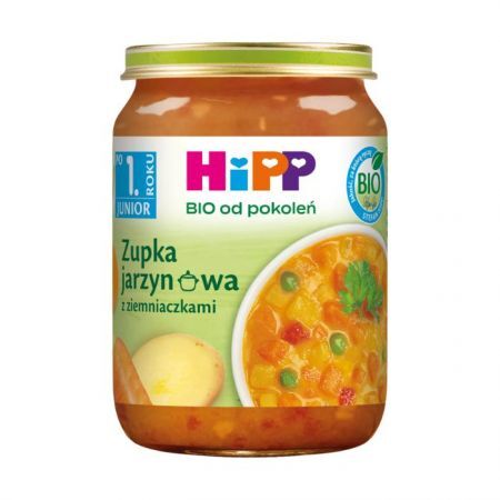 Hipp, zupka jarzynowa z ziemniaczkami, po 1 roku życia, 250g