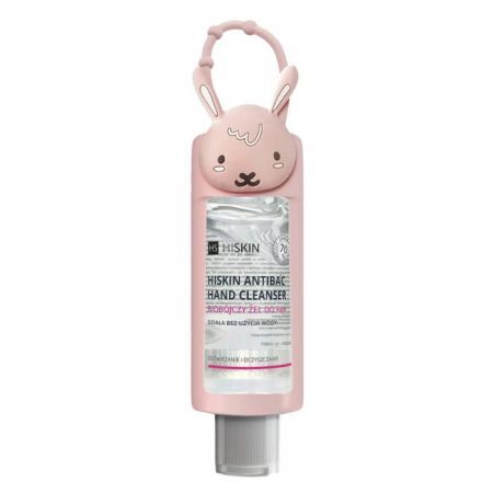 Hiskin, żel antybakteryjny do rąk, malina, królik, 75ml