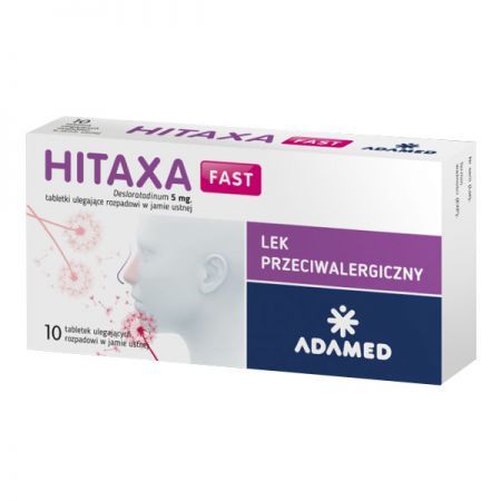 Hitaxa Fast 5mg, 10 tabletek ulegających rozpadowi w jamie ustnej
